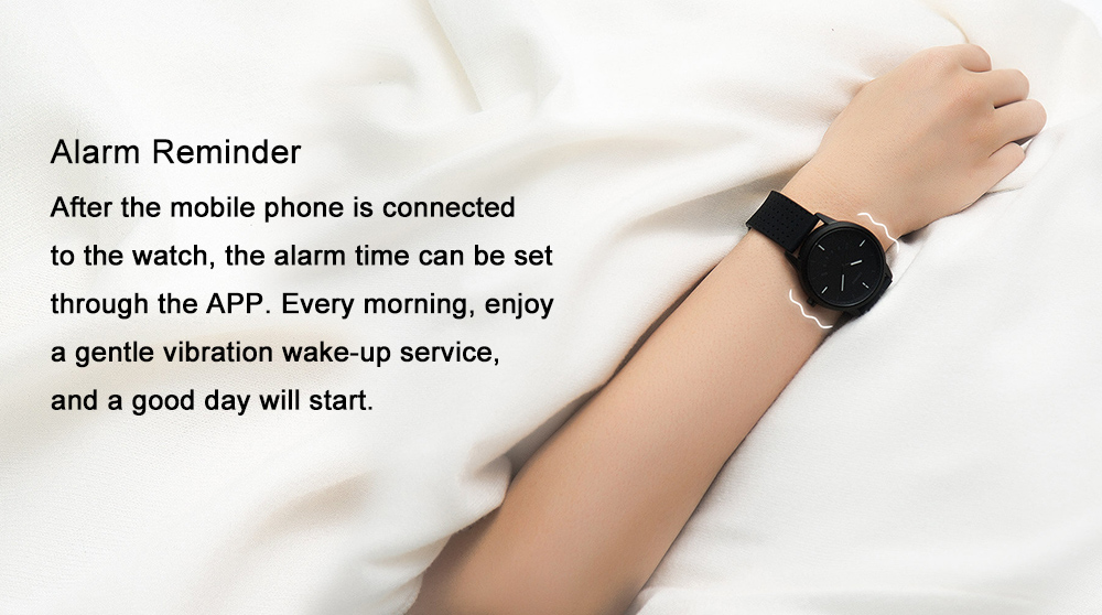 Lenovo Watch 9 Quartz Smartwatch 5ATM Water Resistant Bluetooth 5.0 Heart Rate Monitor Message Reminder - Black