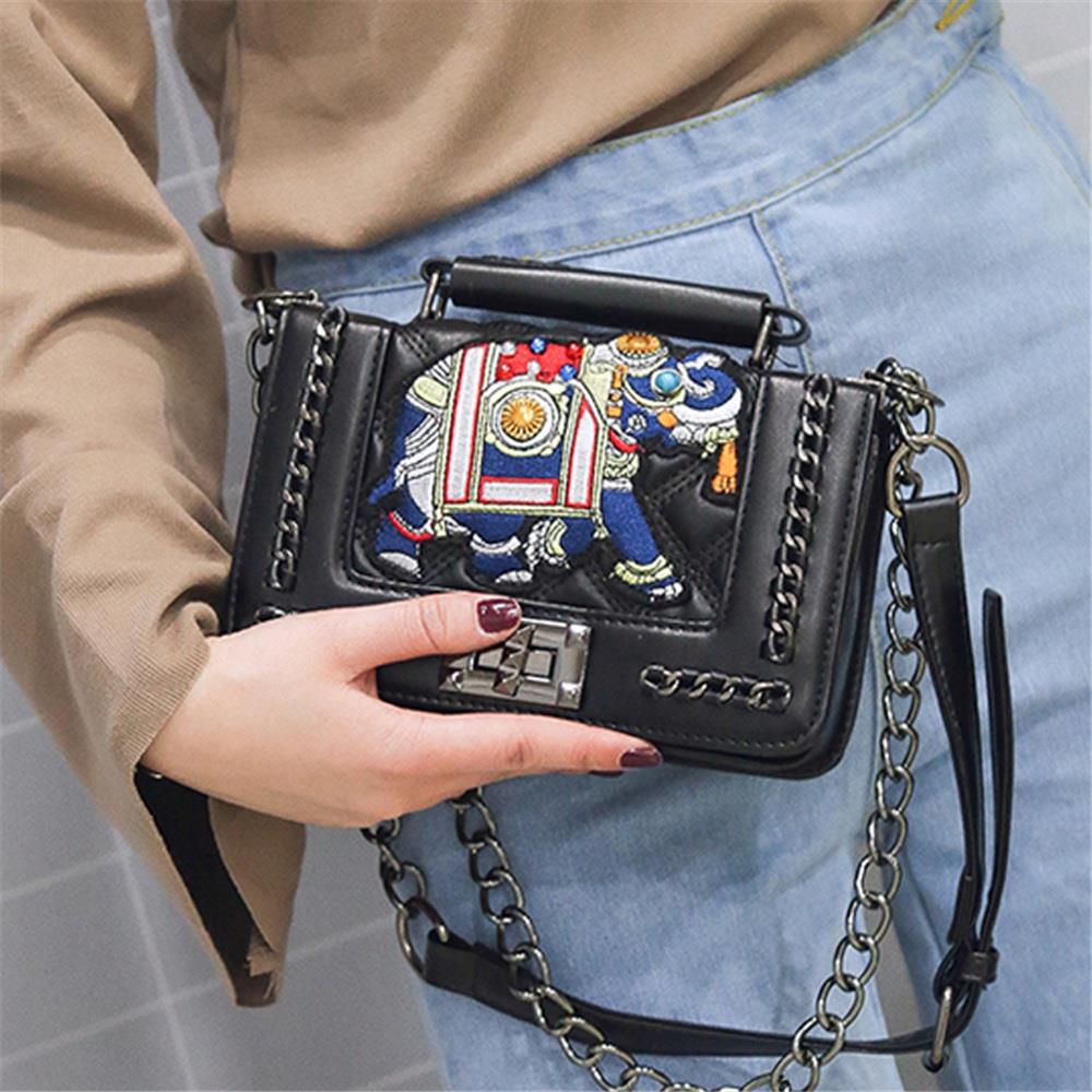 Women Tote Shoulder Bag PU Leather Bag Female Luxury Handbag Crossbody Bag-Black
