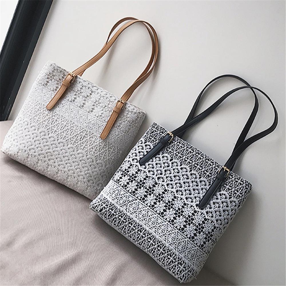 Fashion Tote Satchel Bag PU Leather Bag Women's Handbag-White