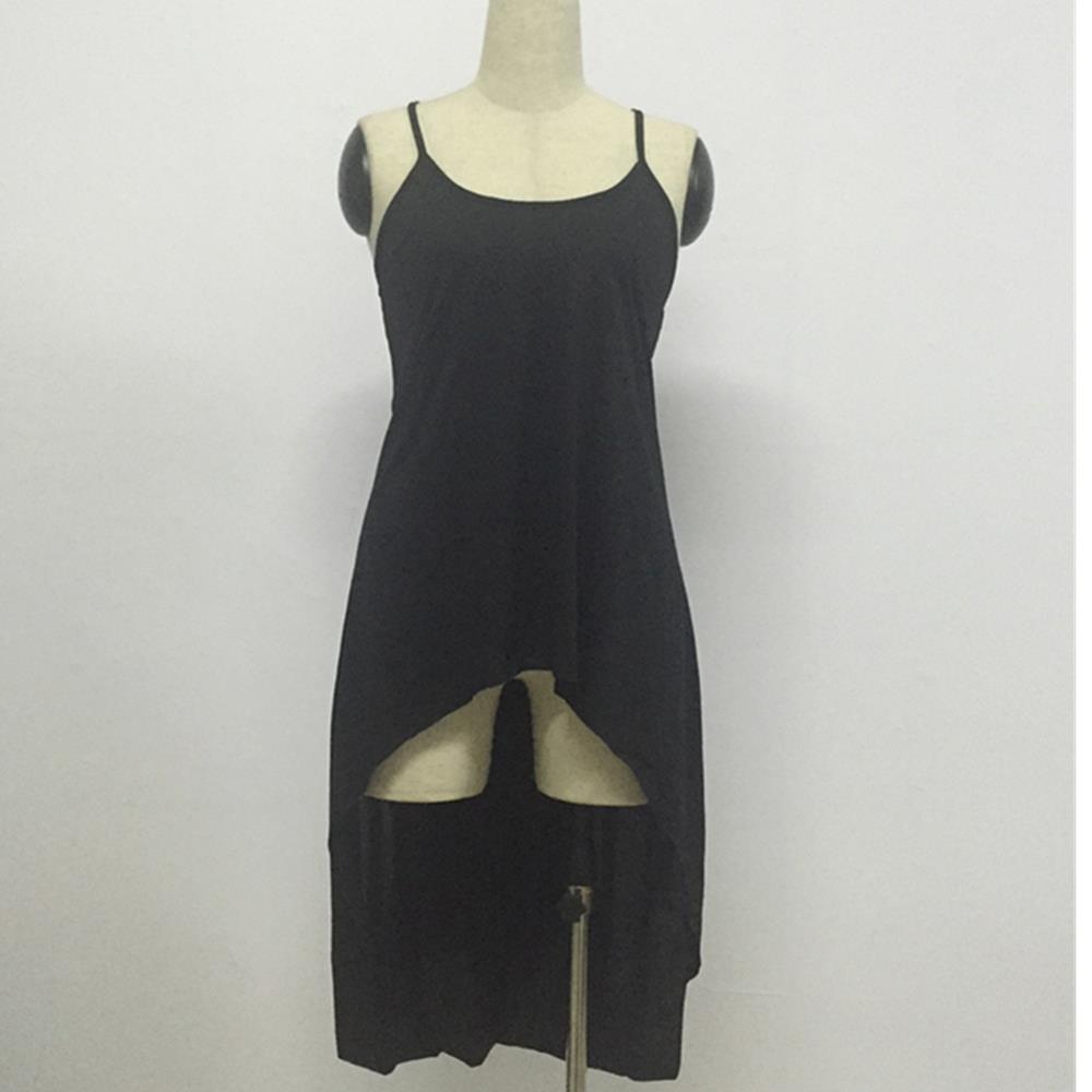Women Sexy Sleeveless Fashion Cotton Casual Comfortable Dress Size S - Black