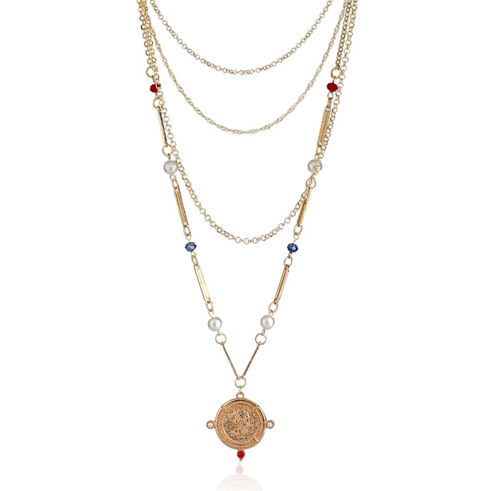 Fashion Beautiful Stylish Jewelry Women's Necklace - Gold