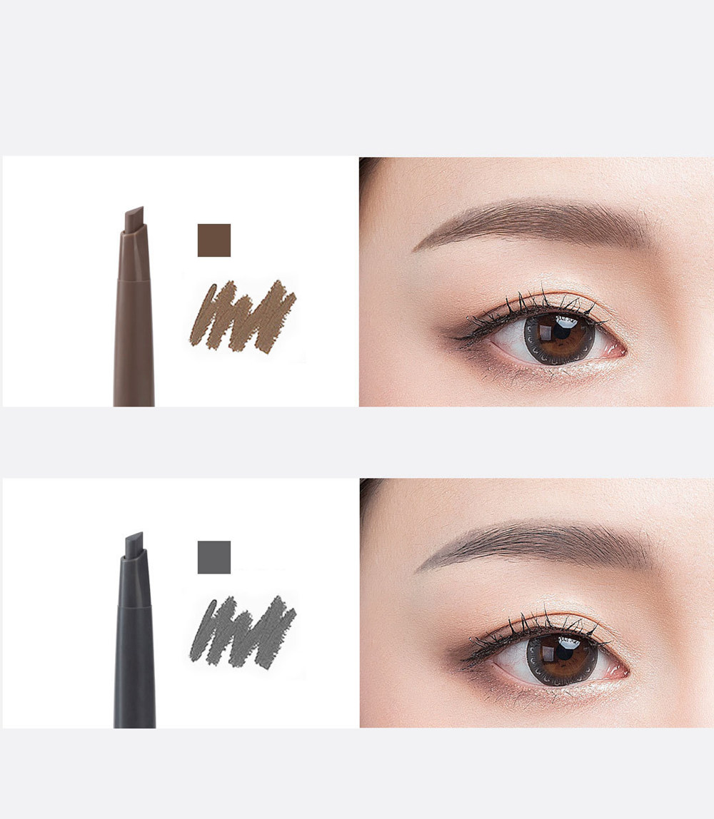 Mijia DEZONE Eyebrow Pencil with Brow Brush Water Resistant Delicate Long-lasting Natural Color - Dark Brown