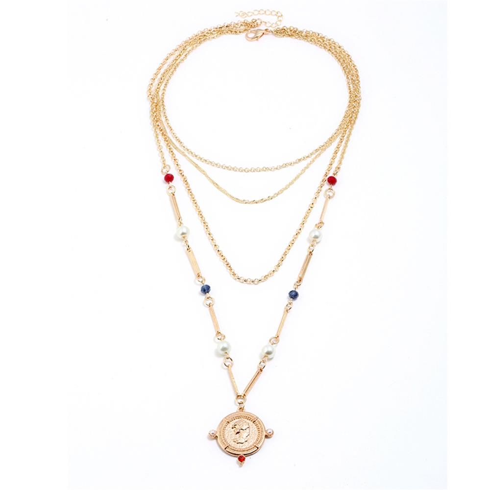 Fashion Beautiful Stylish Jewelry Women's Necklace - Gold