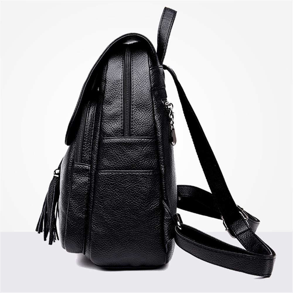 Fashion Women Backpack for Teenage Girls Female School Shoulder Bag Casual Rucksack Travel Daypack-Red