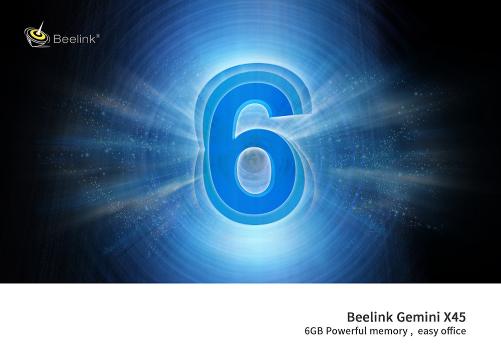 Beelink Gemini X45 Premiu Licensed Windows 10 Intel Gemini Lake J4105 6GB/128GB 2.4G/5G WIFI Gigabit LAN HDMI*2