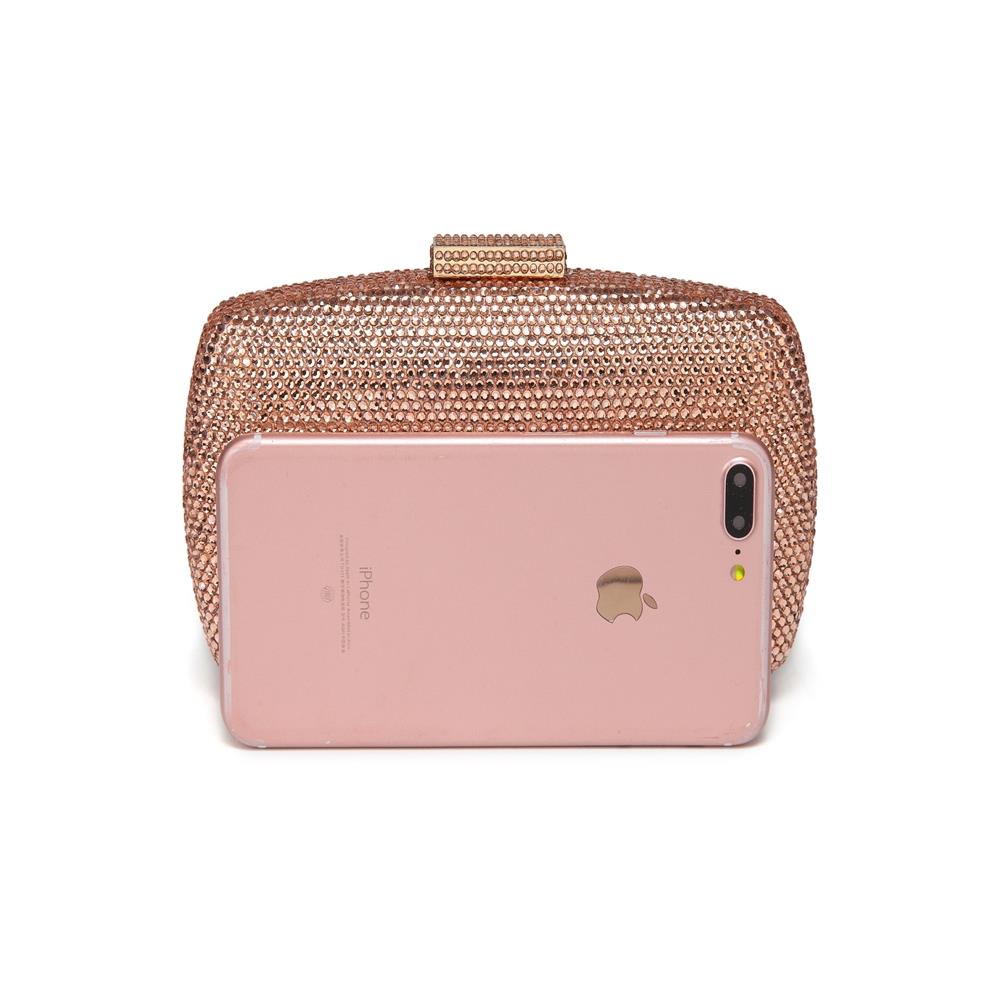 CAIYUE Women Handbag Wedding Party Evening Envelope Clutch Bag Wallet Purse Messenger Phone Bag - Champagne