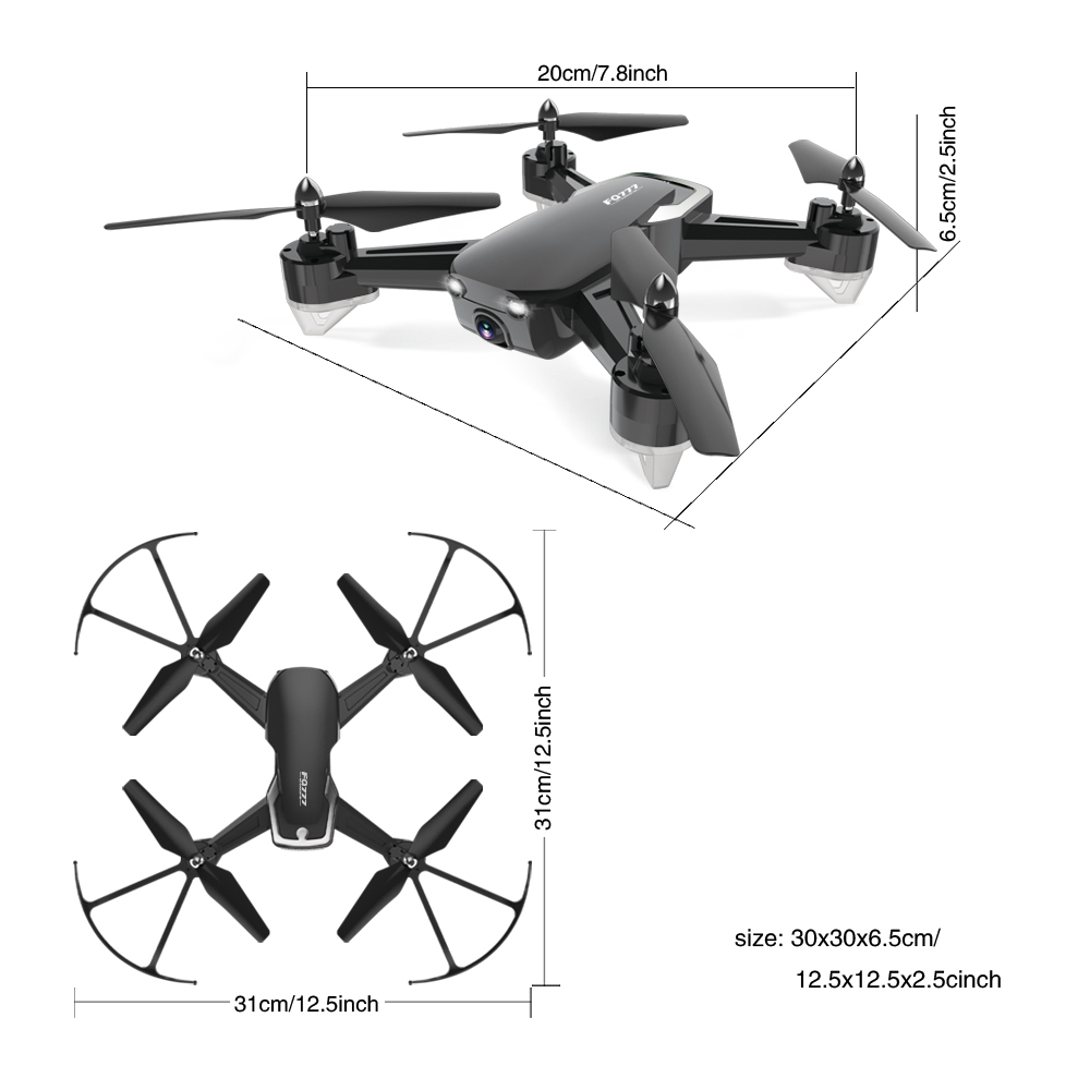 FQ777 FQ40 WiFi FPV RC Quadcopter with 2MP HD Camera Altitude Hold Headless Mode RTF - Black