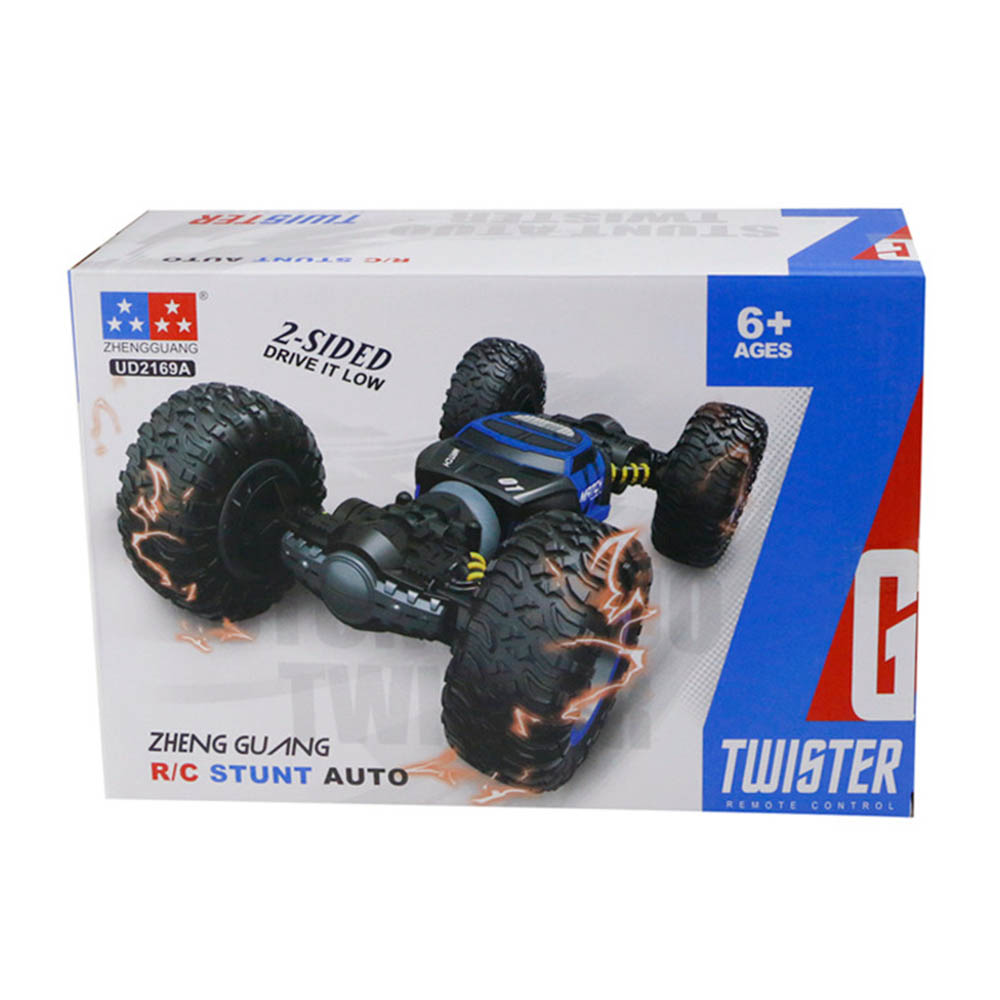 UD2169A 2.4GHz 1:8 4WD Brushed Double-sided Stunt Off-road RC Car RTR - Blue