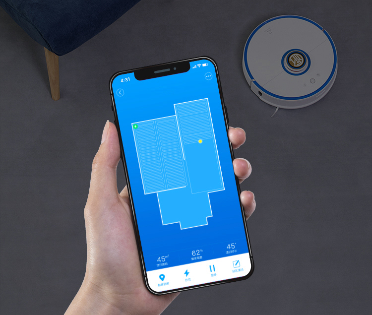 Xiaomi S52 Mi Roborock Cleaning Robot Customized version of the football star voice package - Inter Milan Custom Edition