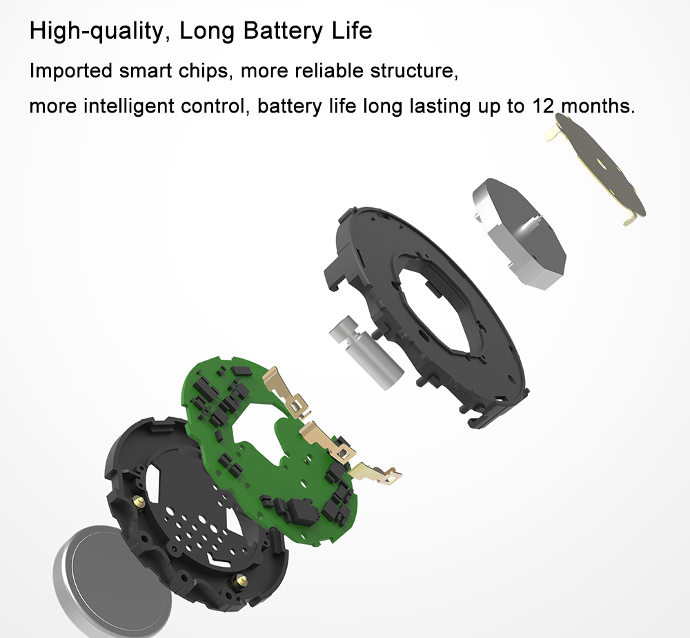 Lenovo Watch 9 Quartz Smartwatch 5ATM Water Resistant Bluetooth 5.0 Heart Rate Monitor Message Reminder - Black