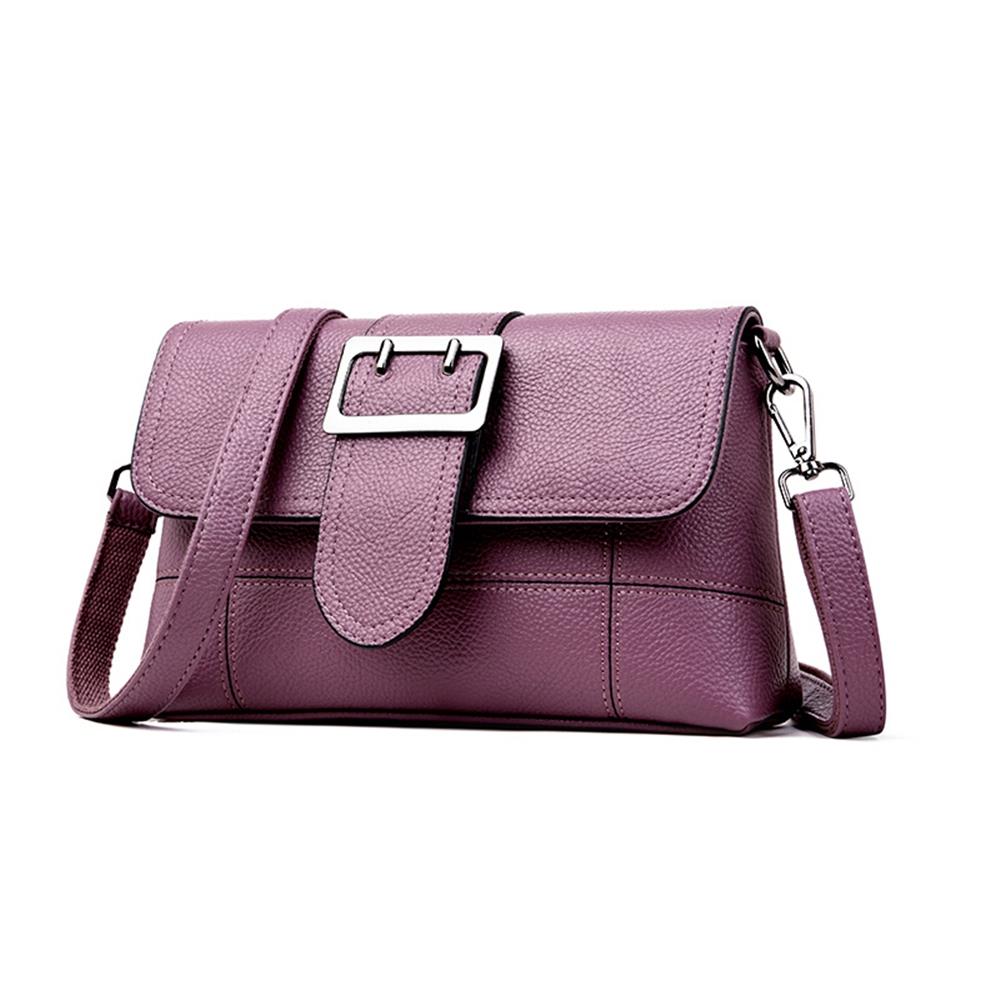 Women's Fashion Tote Purse Satchel Bag PU Leather Handbags - Purple