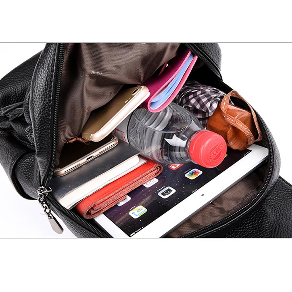Fashion Women Backpack for Teenage Girls Female School Shoulder Bag Casual Rucksack Travel Daypack-Red