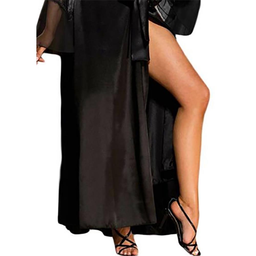 Women Sexy Fashion Comfortable Lingerie Sexy Underwear Pajamas Robe Size S-Black