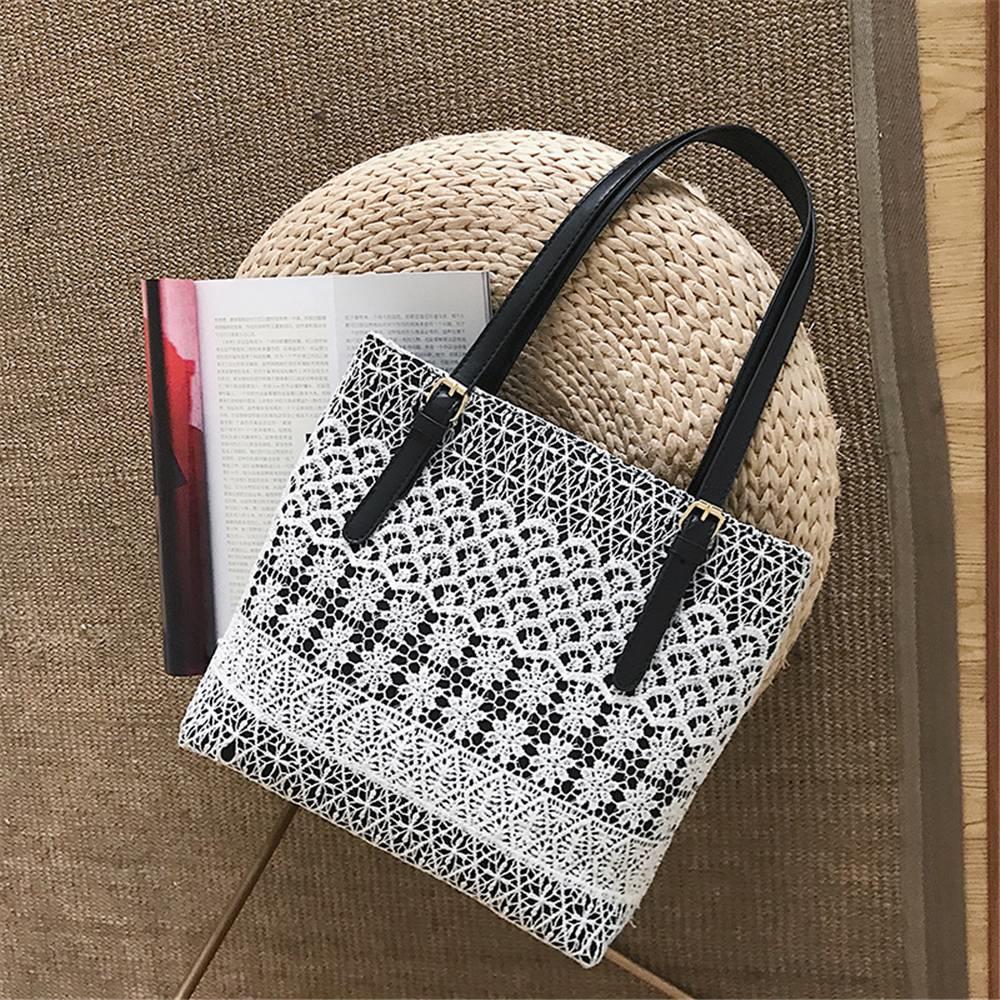 Fashion Tote Satchel Bag PU Leather Bag Women's Handbag-White