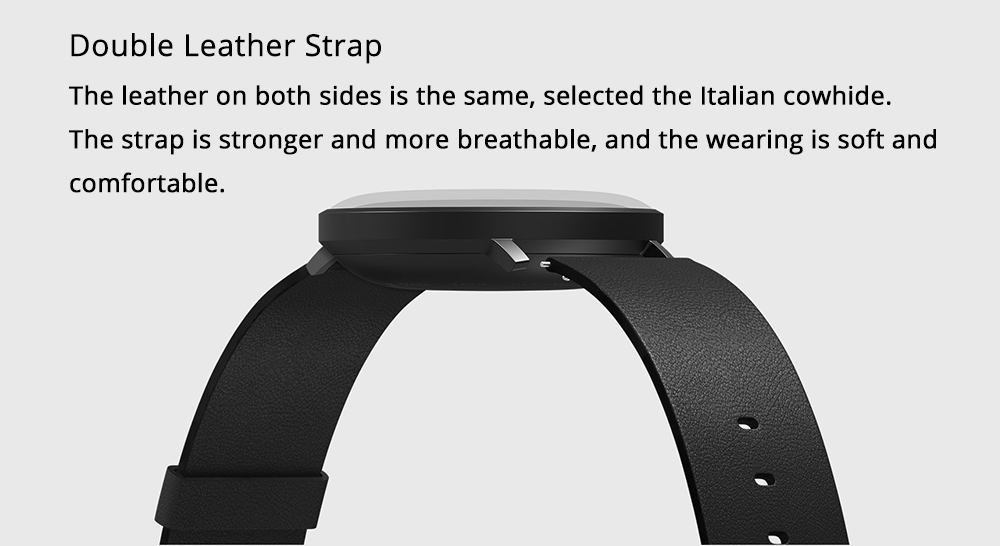 Xiaomi Mijia Quartz Smartwatch 3ATM Water Resistant Pedometer Stainless Steel Case Intelligent Vibration - White