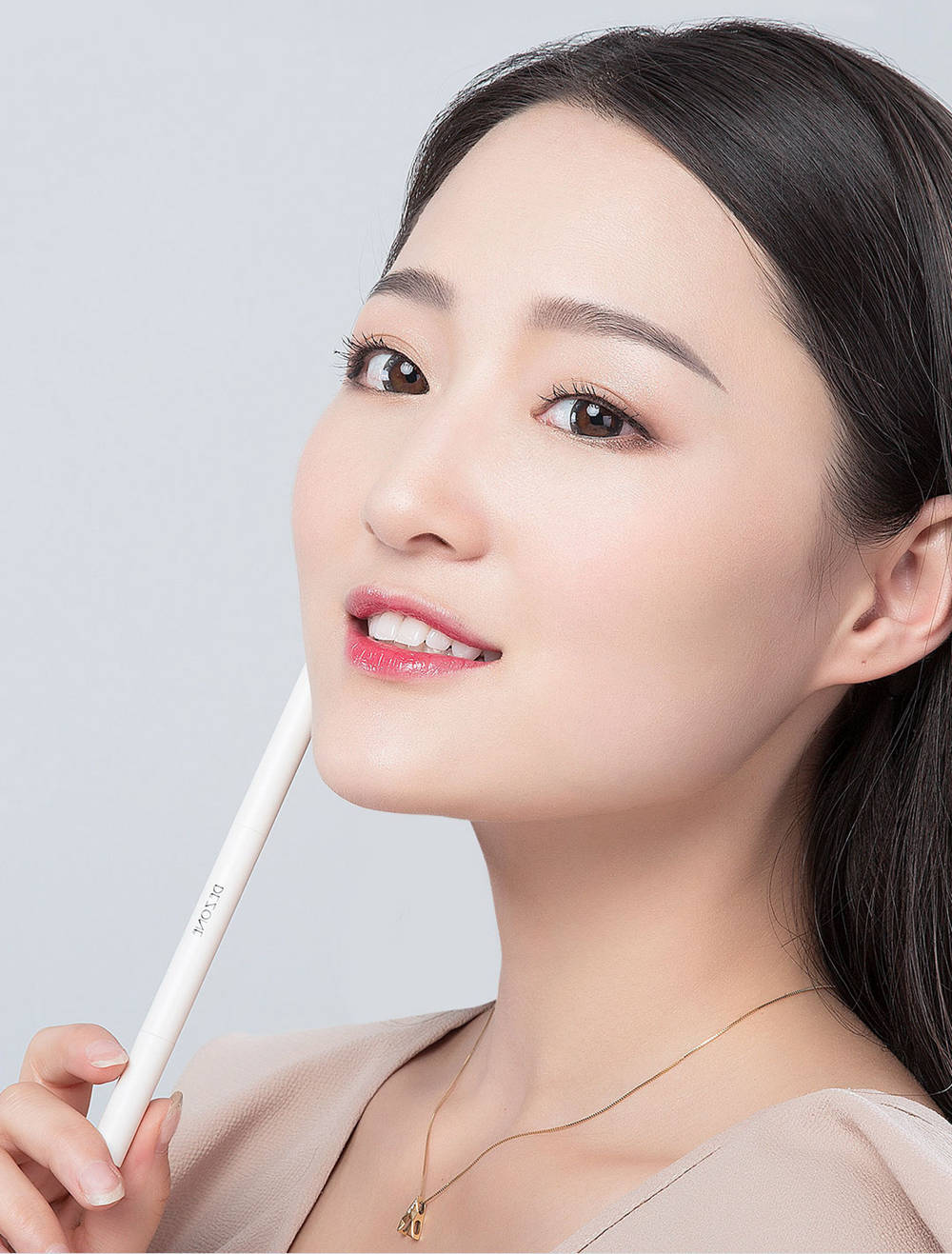 Mijia DEZONE Eyebrow Pencil with Brow Brush Water Resistant Delicate Long-lasting Natural Color - Dark Brown