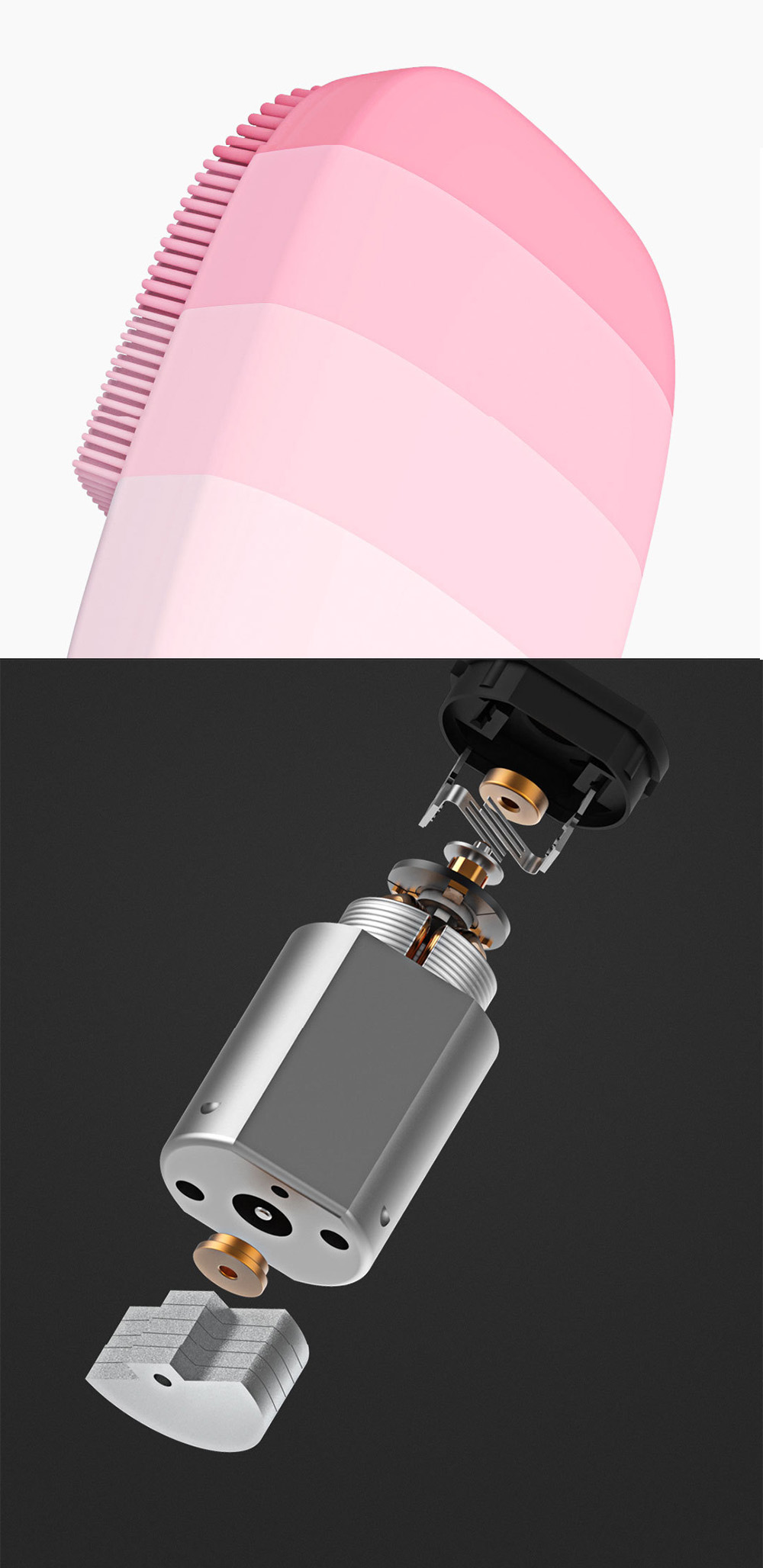 Mijia inFace Sonic Cleansing Device Deep Cleansing Exquisite Cleansing IPX67 Water Resistant - Pink