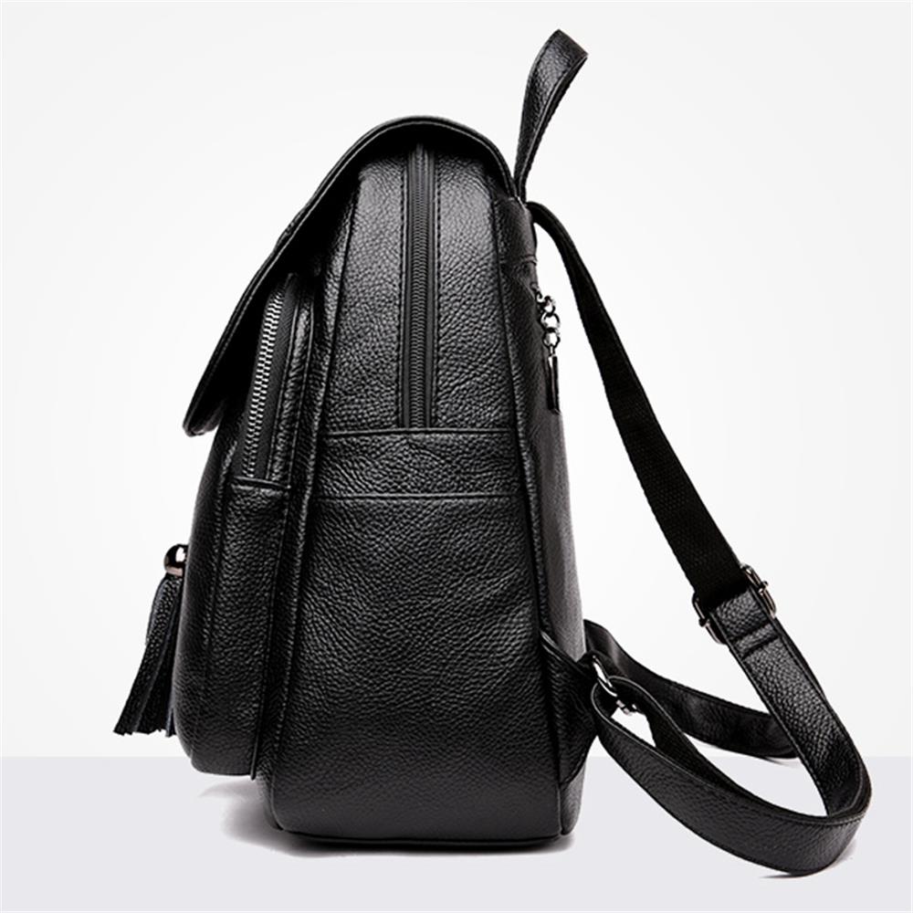 K202 Women's Fashion Backpack Tote Purse Satchel Bag PU Leather Handbags - Red