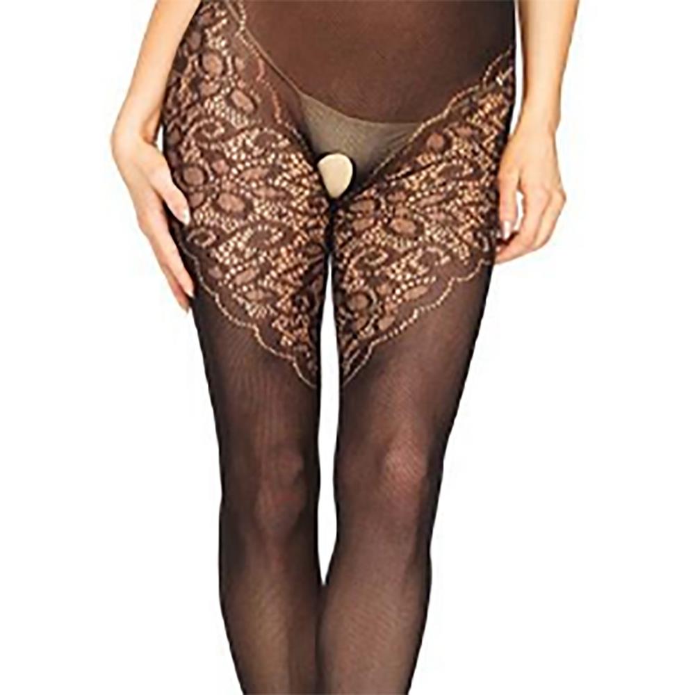 Seamless Halter Bodystocking Lingerie Size S - Black