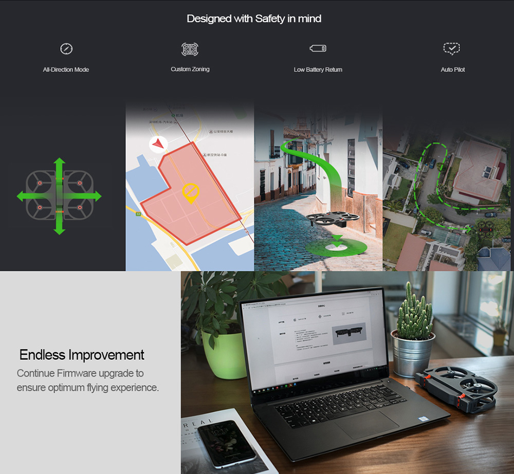 FUNSNAP iDol FHD 1080P Camera WiFi FPV Foldable RC Quadcopter with AI Gesture Recognition Follow Me Mode - RTF