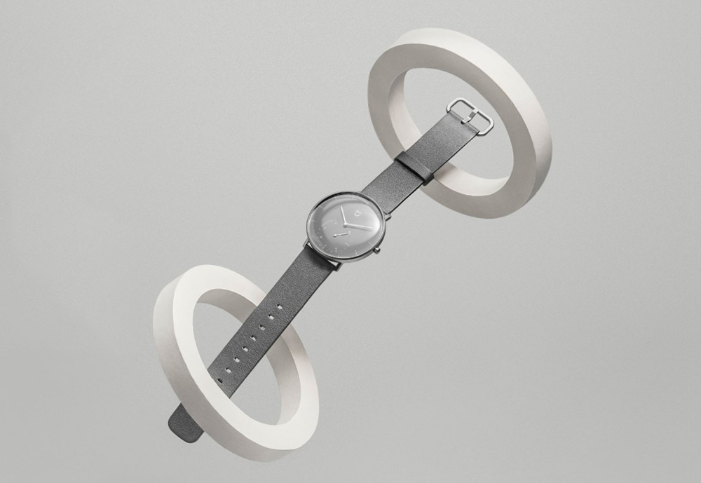 Xiaomi Mijia Quartz Smartwatch 3ATM Water Resistant Pedometer Stainless Steel Case Intelligent Vibration - White