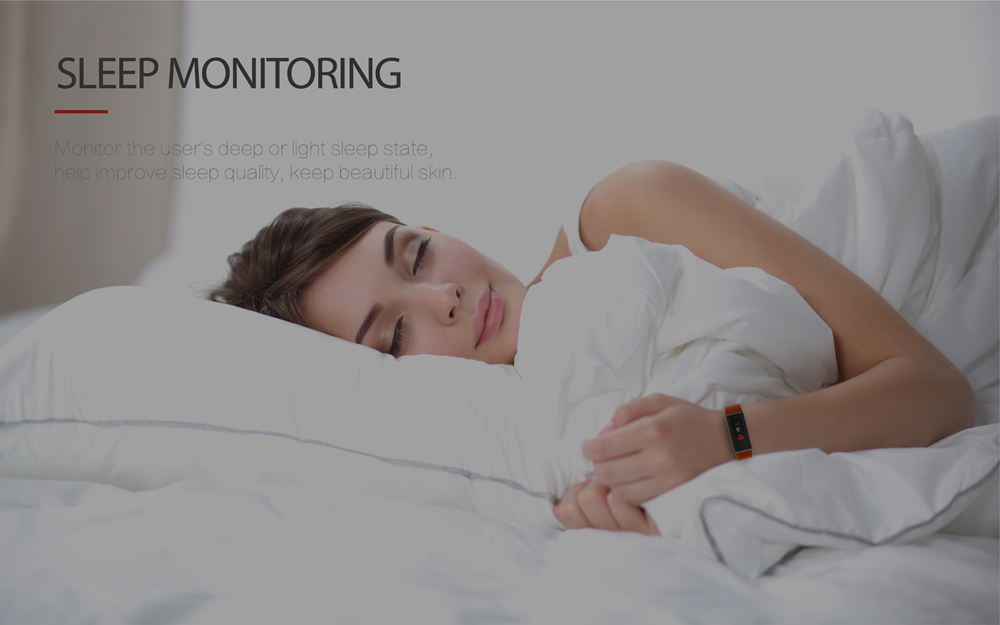 Lenovo HX03F Bluetooth 4.2 Smart Bracelet 0.96" Color Screen IP68 Heart Rate Moniter Pedometer Fitness Tracker For Android iOS - Black
