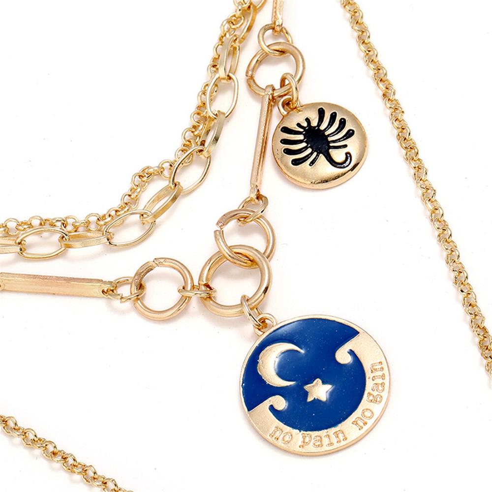 Fashion Beautiful Stylish Jewelry Women's Necklace - Gold
