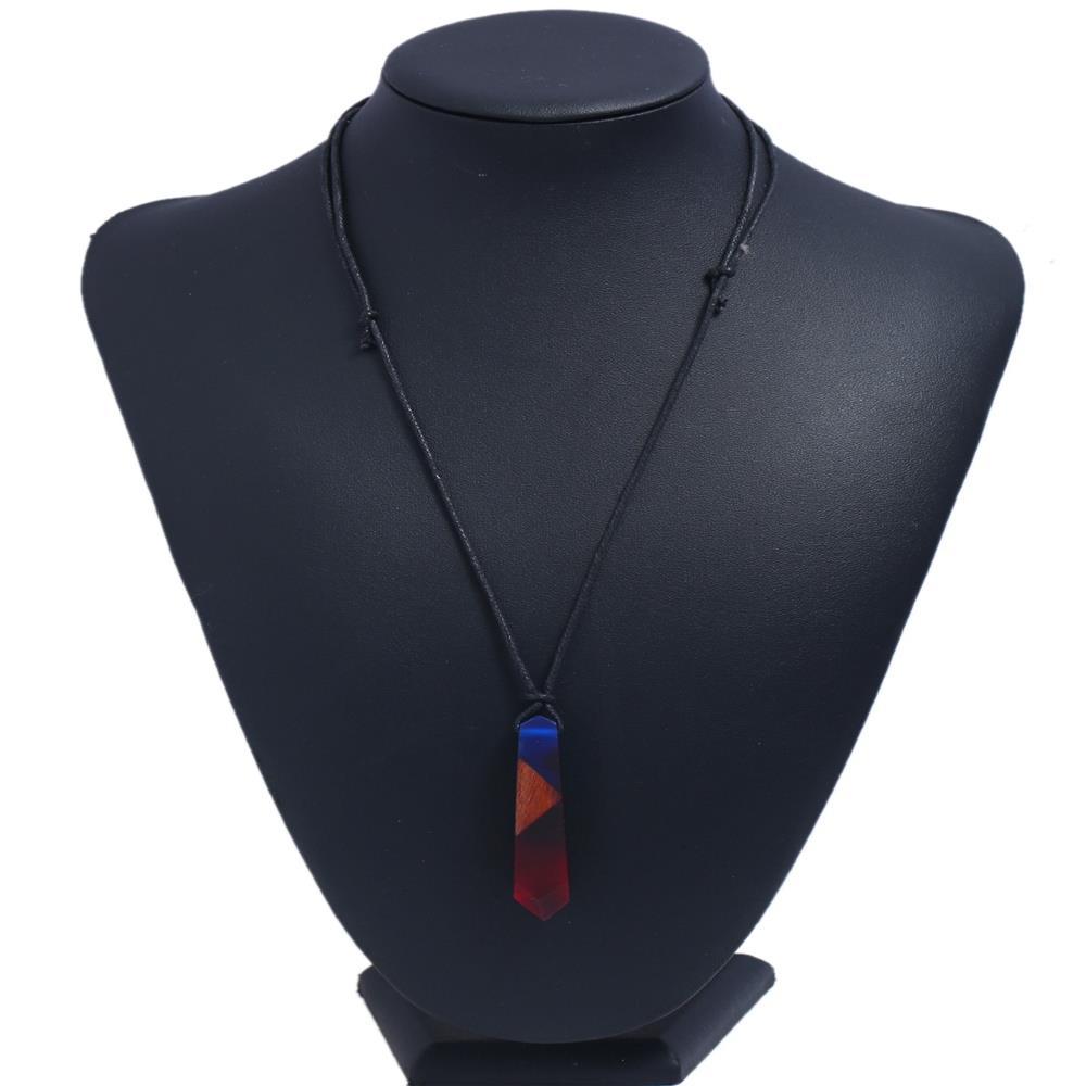 Vintage Ethnic Royal Style Resin Pendant Necklace Jewelry Necklace-Green