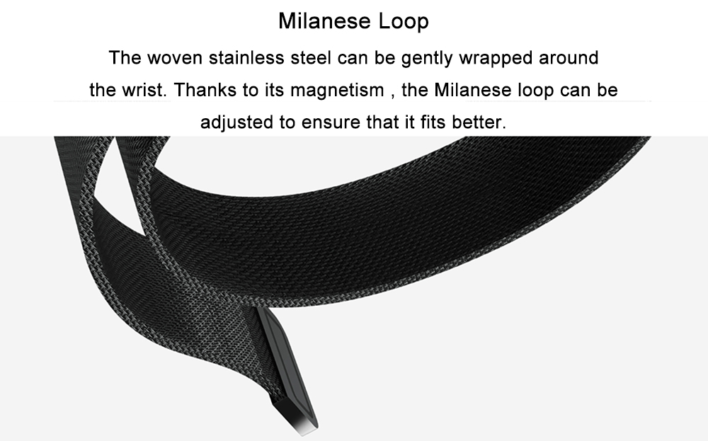 Lenovo Watch X Quartz Smartwatch 8ATM Water Resistant Milanese Strap Bluetooth 5.0 Sapphire Glass Heart Rate Monitor - Black