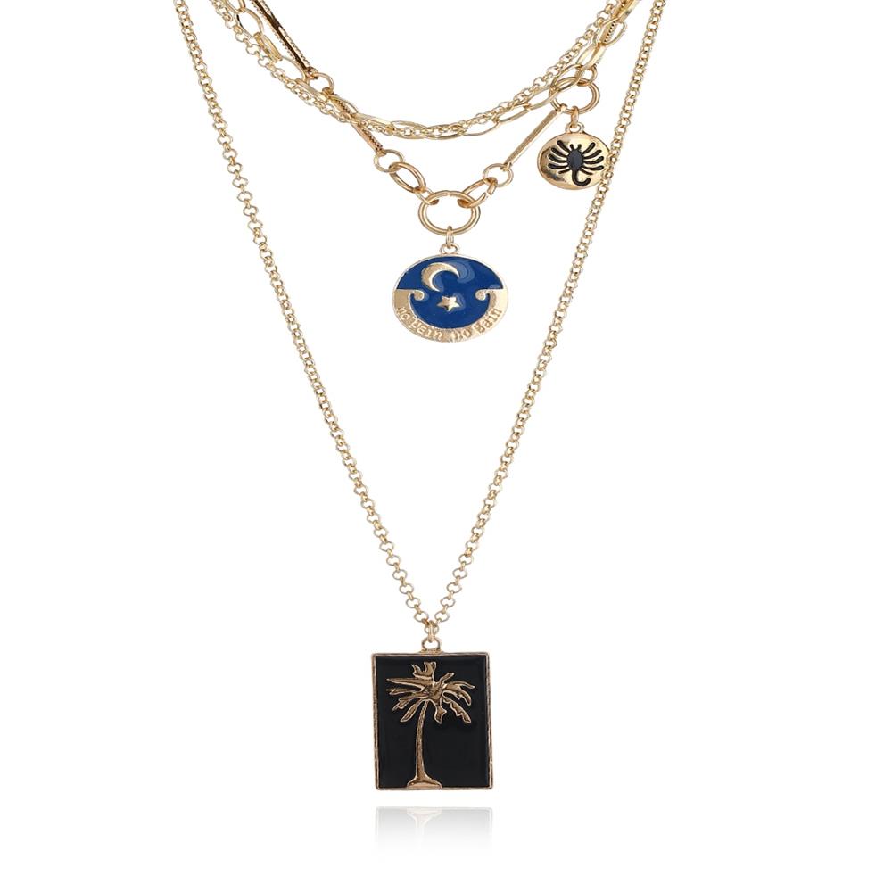 Fashion Beautiful Stylish Jewelry Women's Necklace - Gold