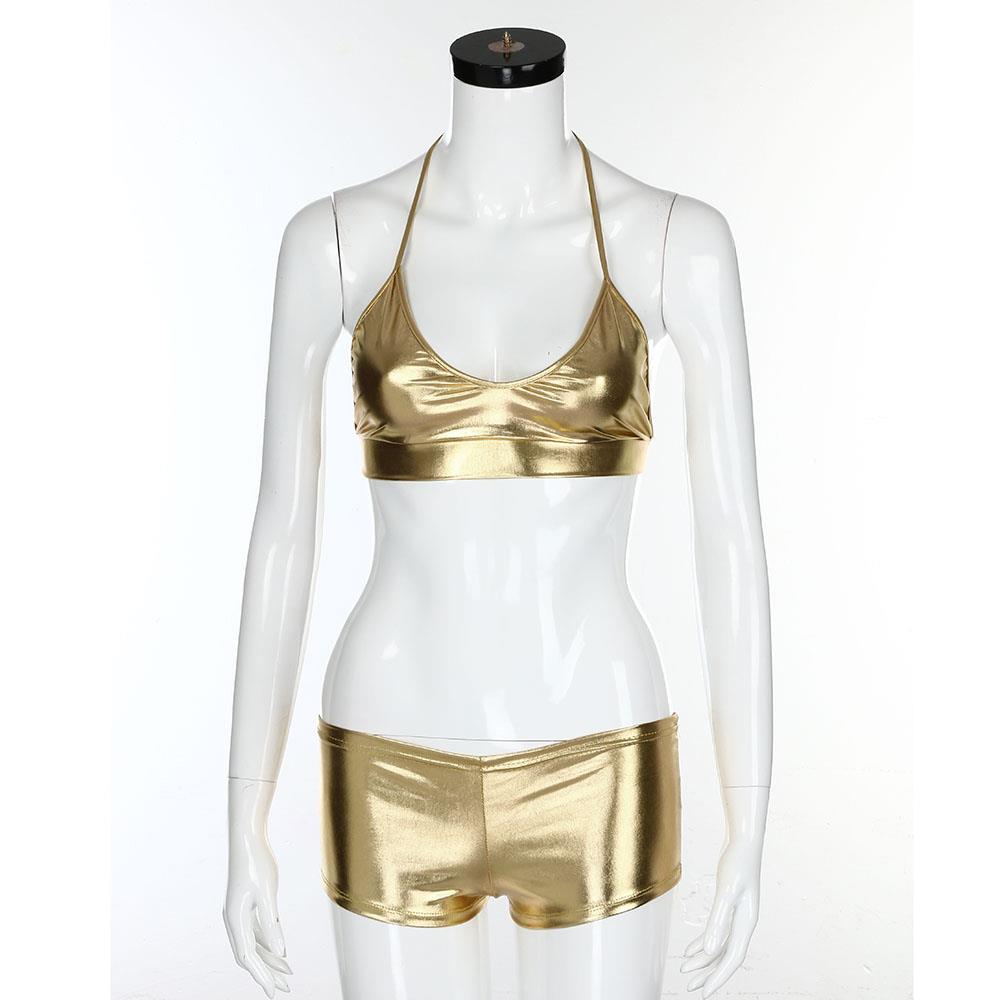 Women Sexy Fashion Comfortable Lingerie Sexy Erotic Underwear Pajamas Bathing Suits Size XXL - Gold