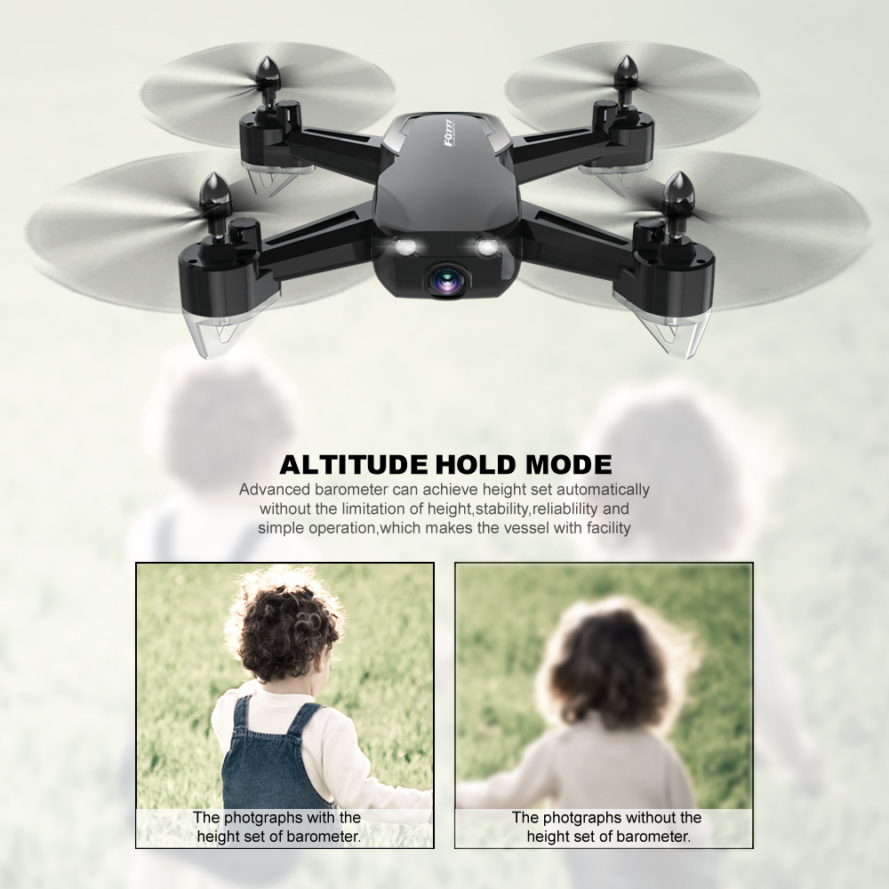 FQ777 FQ40 WiFi FPV RC Quadcopter with 2MP HD Camera Altitude Hold Headless Mode RTF - Black