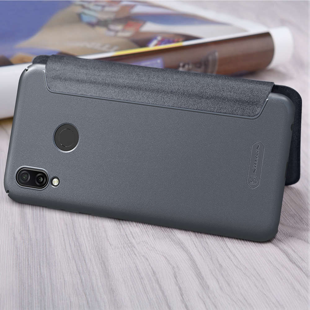 Nillkin Sparkle Series Leather Phone Case For HUAWEI Honor Play Protective Phone Shell - Golden