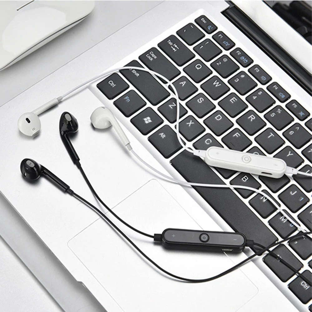 S6 BT 4.1 Stereo Headphone Built-in Microphone Volume Control - Black