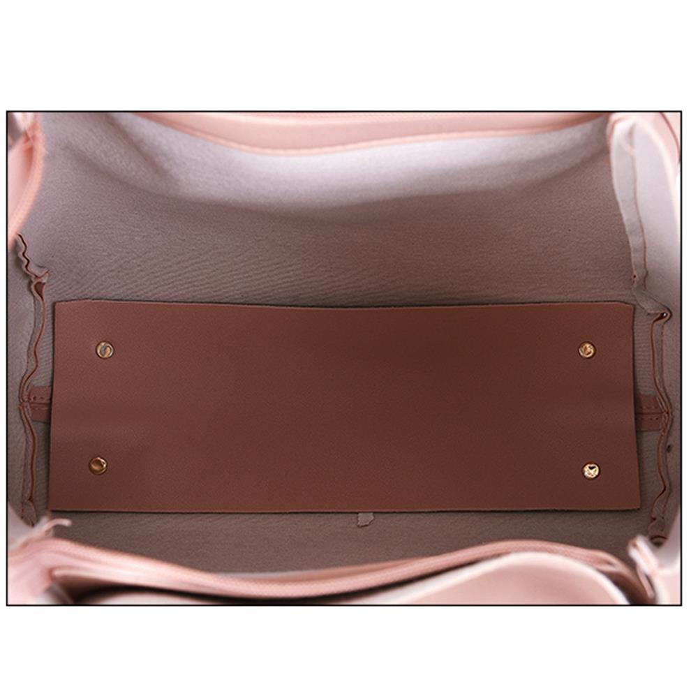 Fashion Toet Purse Satchel Bag PU Leather Women's Handbags - White