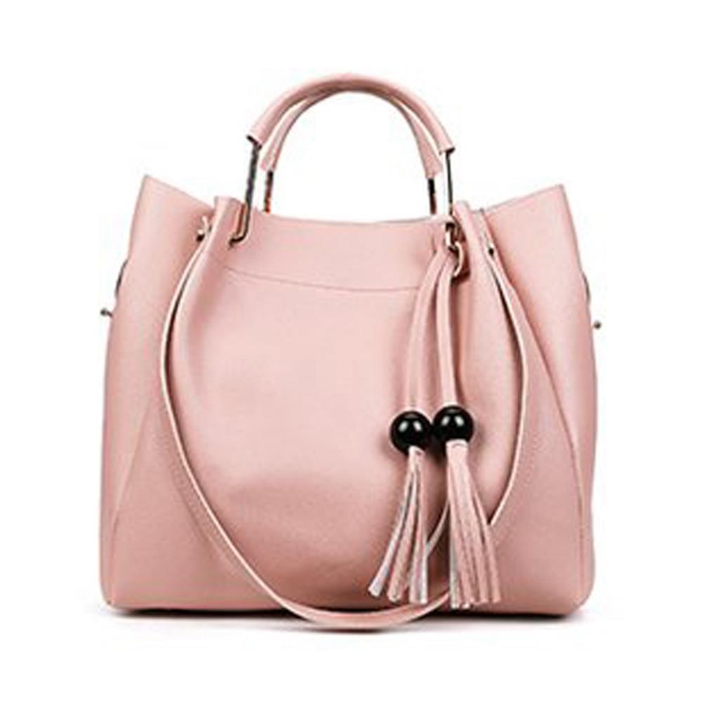Fashion Toet Purse Satchel Bag PU Leather Women's Handbags - Red