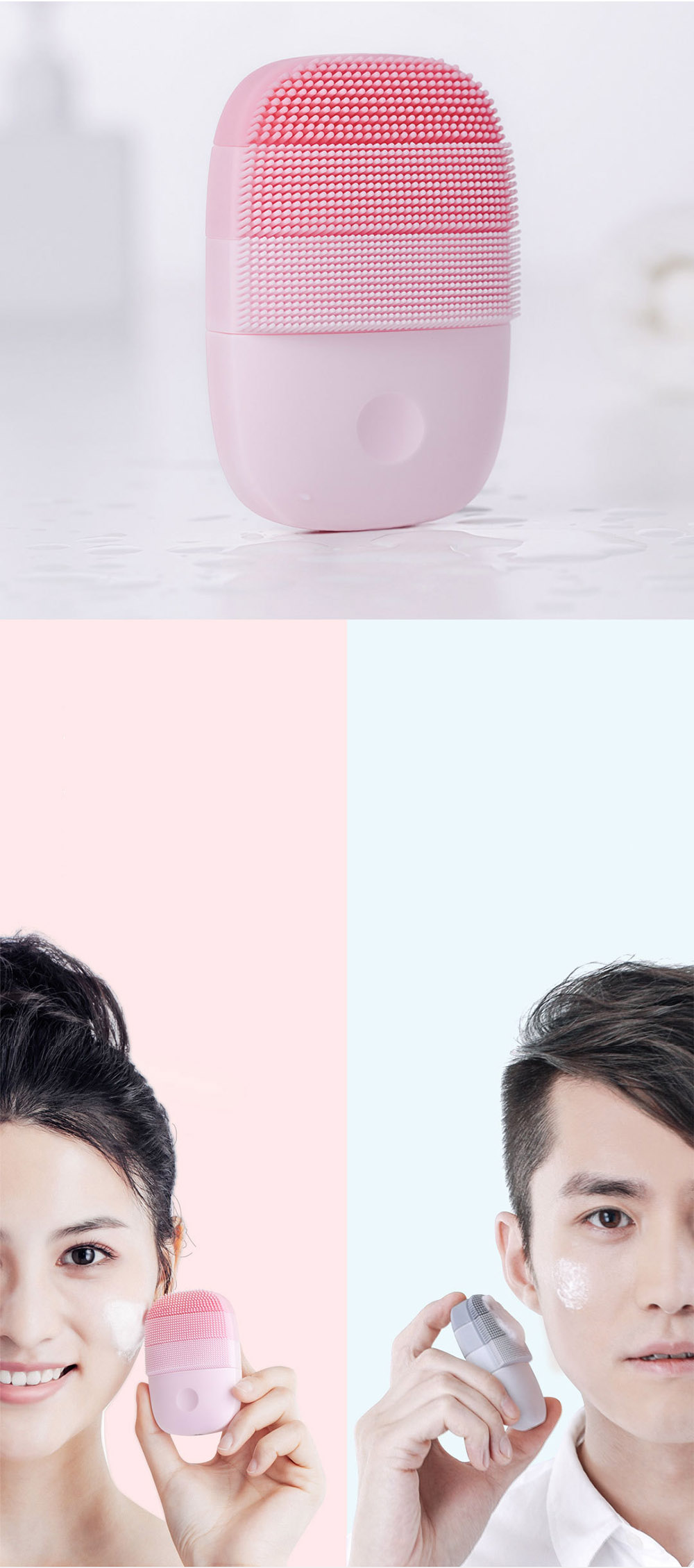 Mijia inFace Sonic Cleansing Device Deep Cleansing Exquisite Cleansing IPX67 Water Resistant - Pink