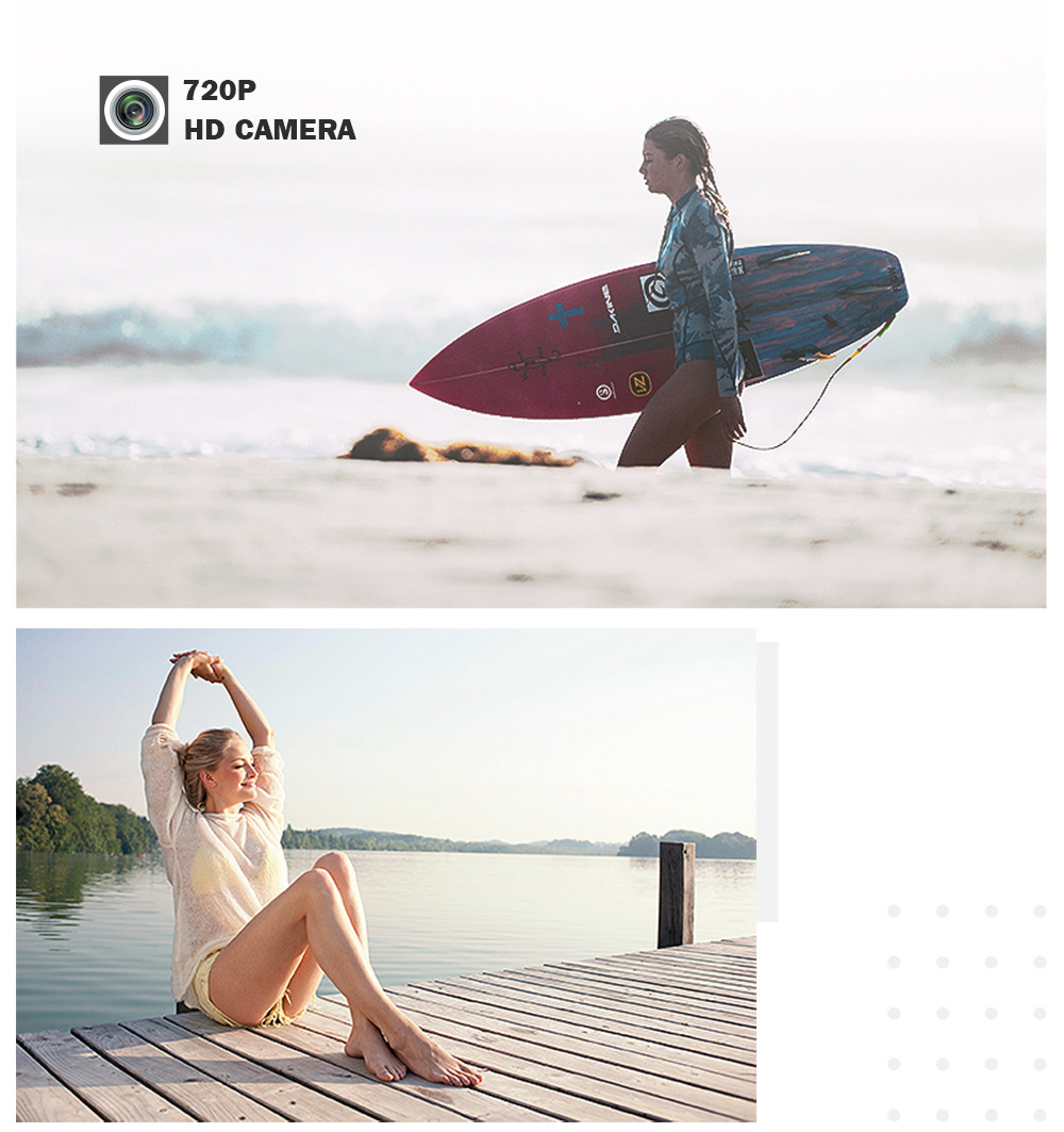 JJRC H68 BELLWETHER WiFi FPV RC Quadcopter Max Flight Time 20mins with 720P HD Camera Altitude Hold Mode RTF - Black