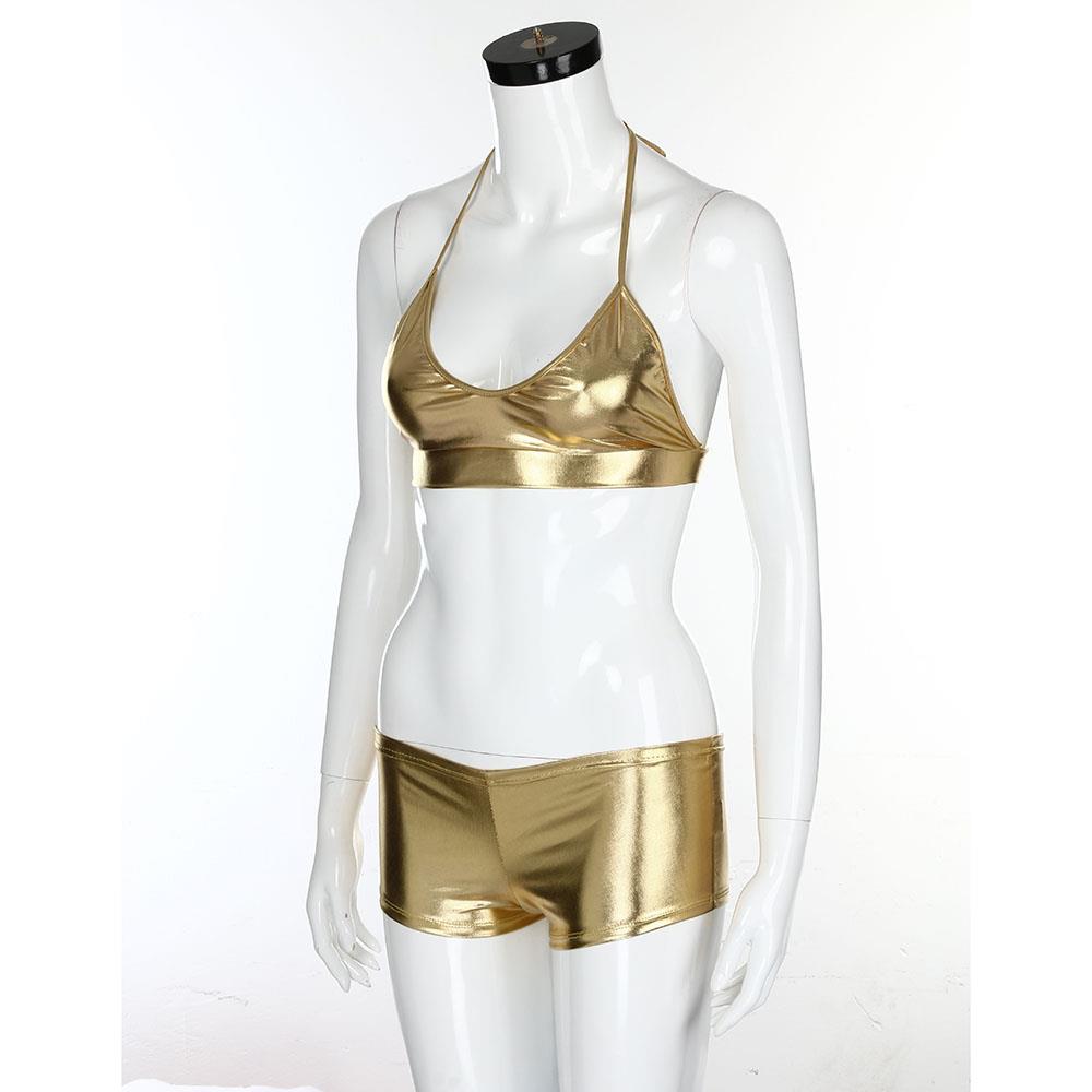 Women Sexy Fashion Comfortable Lingerie Sexy Erotic Underwear Pajamas Bathing Suits Size XXL - Gold