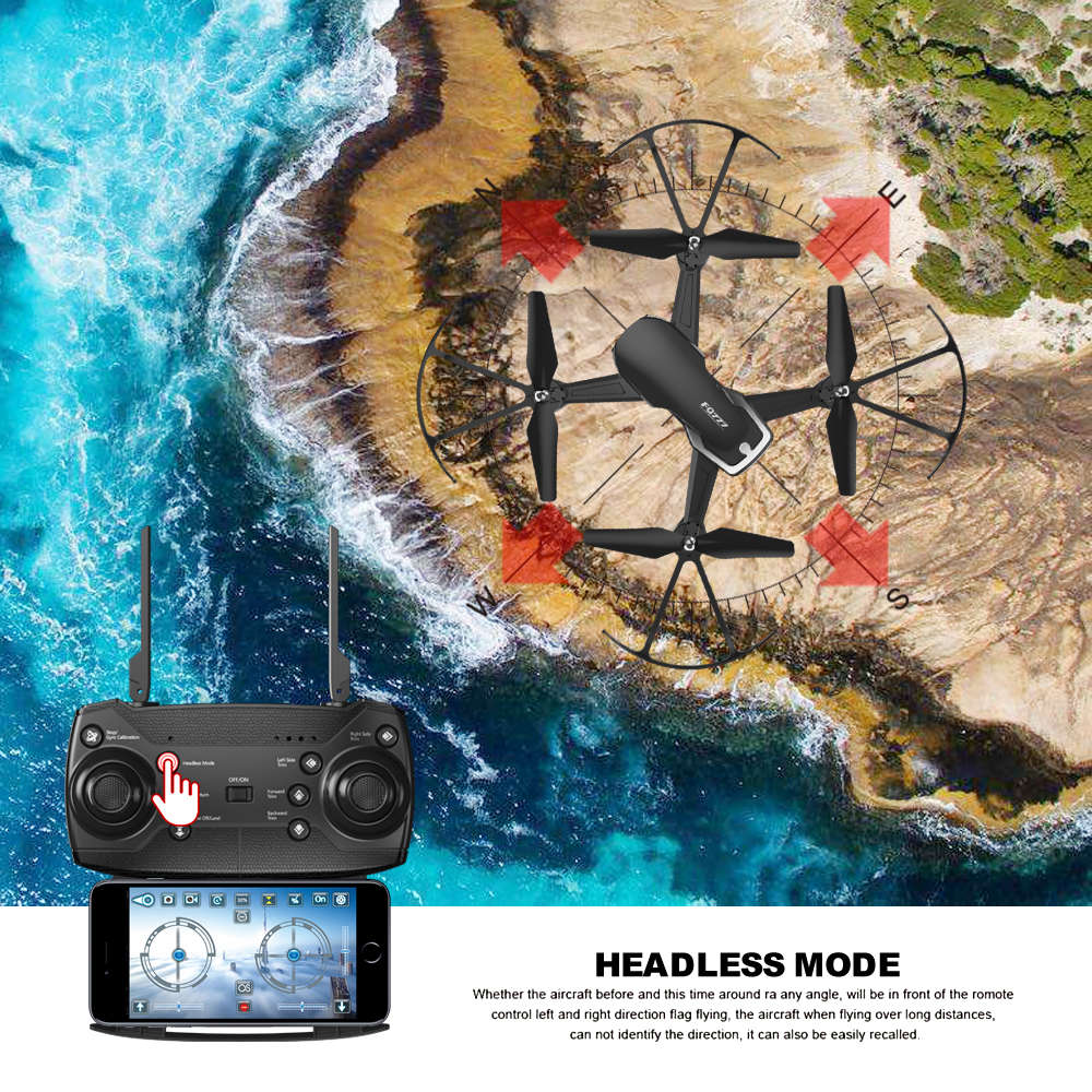FQ777 FQ40 WiFi FPV RC Quadcopter with 2MP HD Camera Altitude Hold Headless Mode RTF - Black