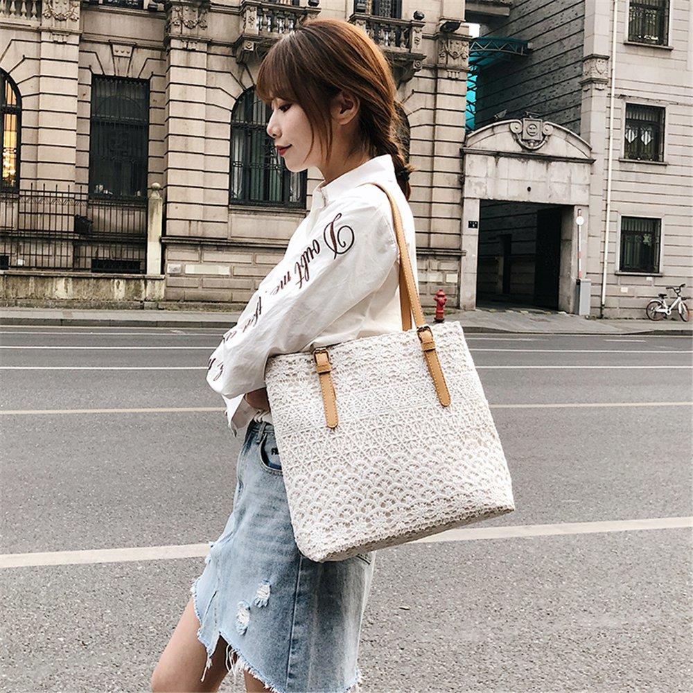 Fashion Tote Satchel Bag PU Leather Bag Women's Handbag-White