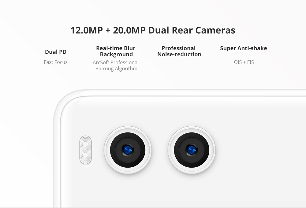 Smartisan Nut R1 6.17 Inch FHD Screen 4G Smartphone Snapdragon 845 6GB 128GB 12.0MP+20.0MP Dual Rear Cameras Smartisan OS Face ID OTG Wireless Charging - White