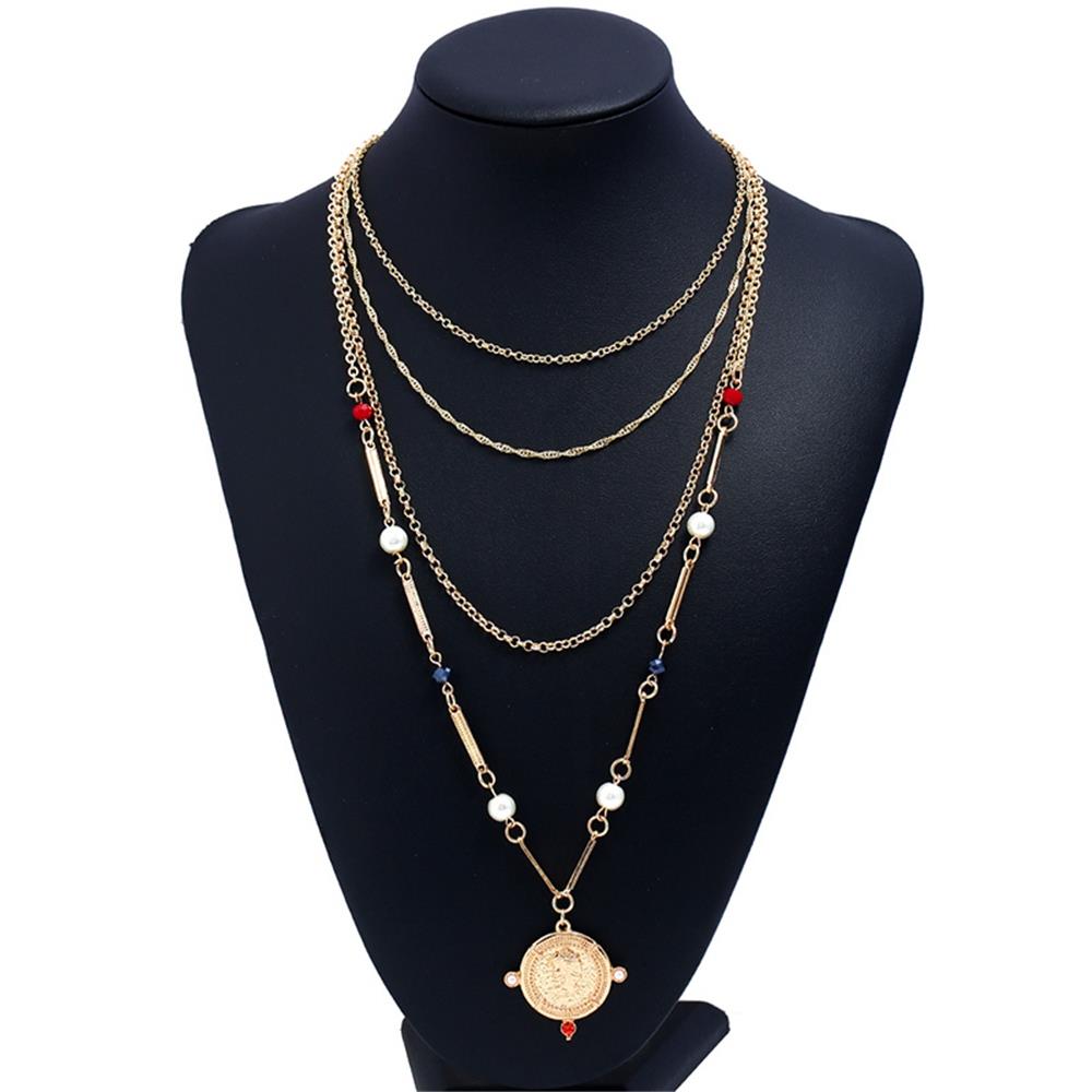Fashion Beautiful Stylish Jewelry Women's Necklace - Gold