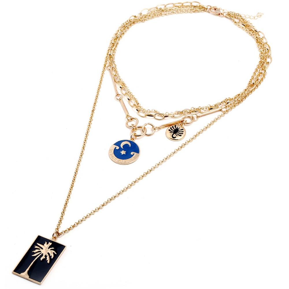 Fashion Beautiful Stylish Jewelry Women's Necklace - Gold