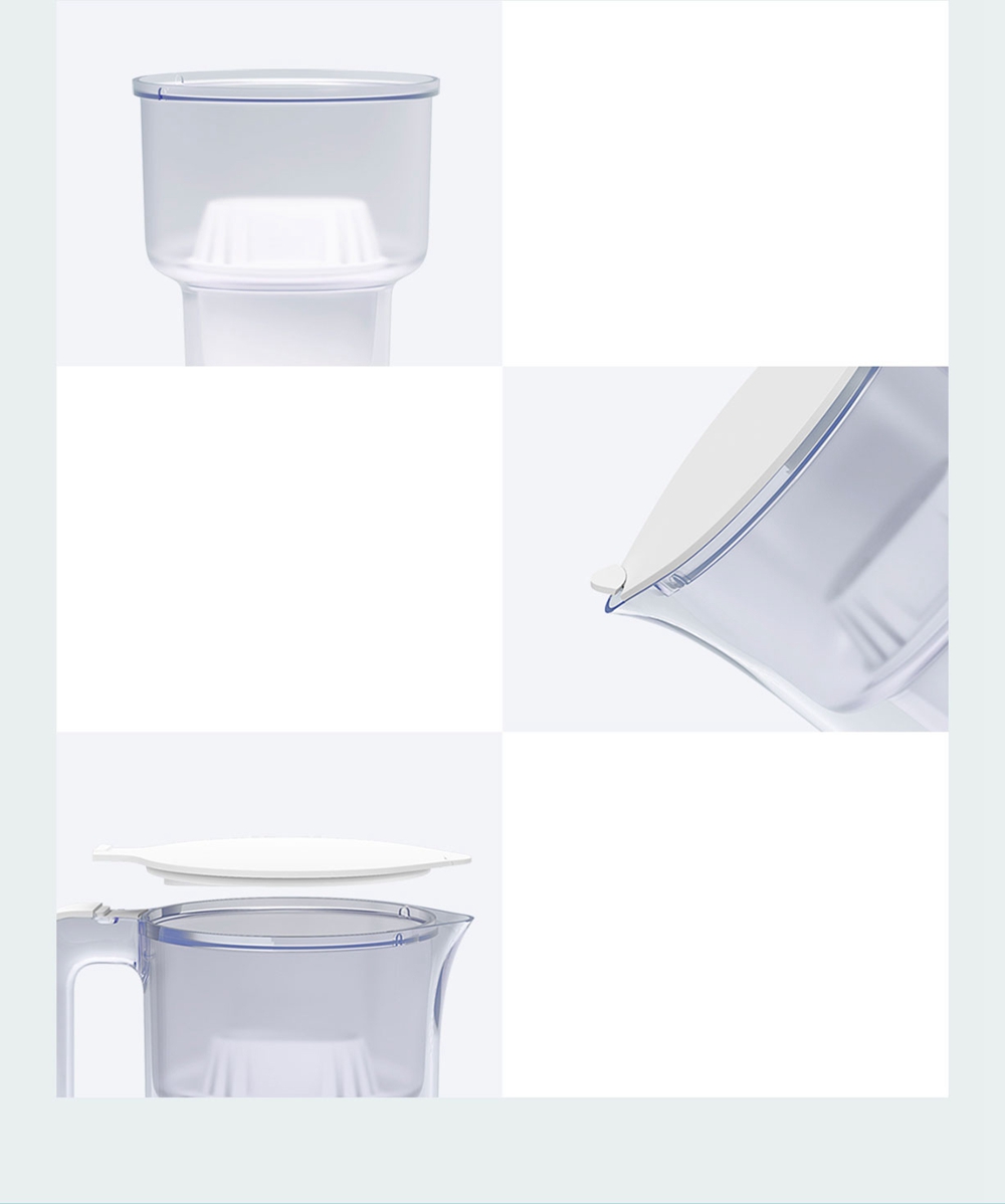 Xiaomi Mijia Water Purification Jug Water Filter Purifier Large Water Storage - White