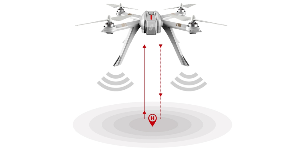 MJX Bugs 3 B3 Pro 5G WiFi FPV GPS Brushless RC Quadcopter with C6000 1080P Camera Independent ESC Follow Me Mode - RTF