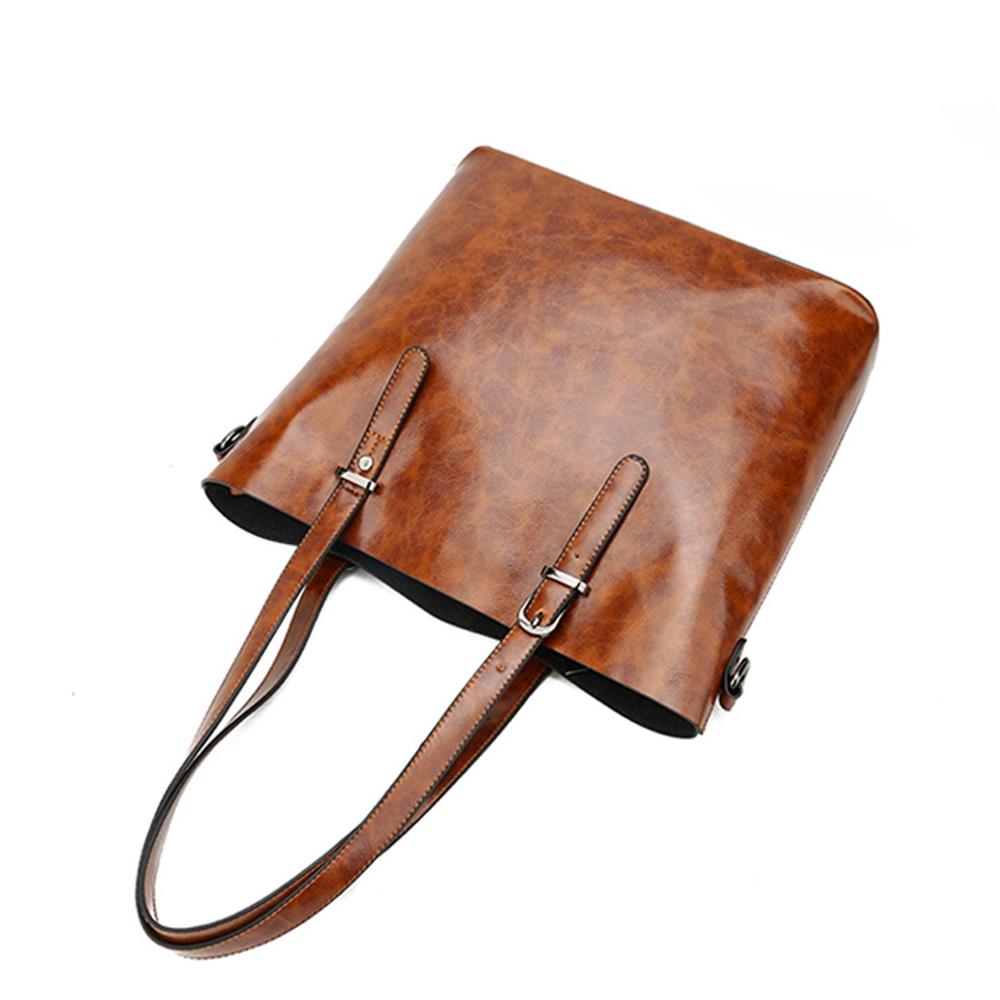 Fashion Toet Purse Satchel Bag PU Leather Women's Handbags Black