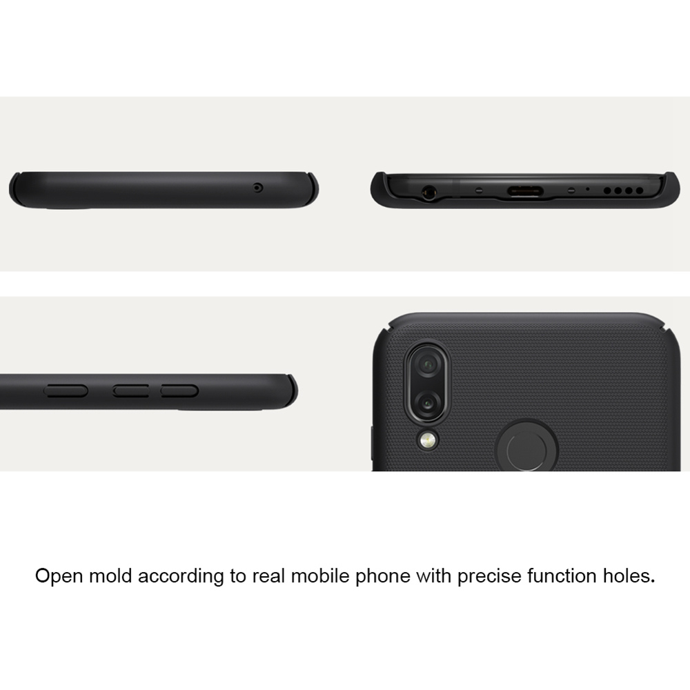 NILLKIN Hard Phone Case For HUAWEI Honor Play Protective Back Cover - Black