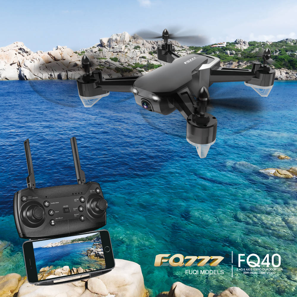 FQ777 FQ40 WiFi FPV RC Quadcopter with 2MP HD Camera Altitude Hold Headless Mode RTF - Red