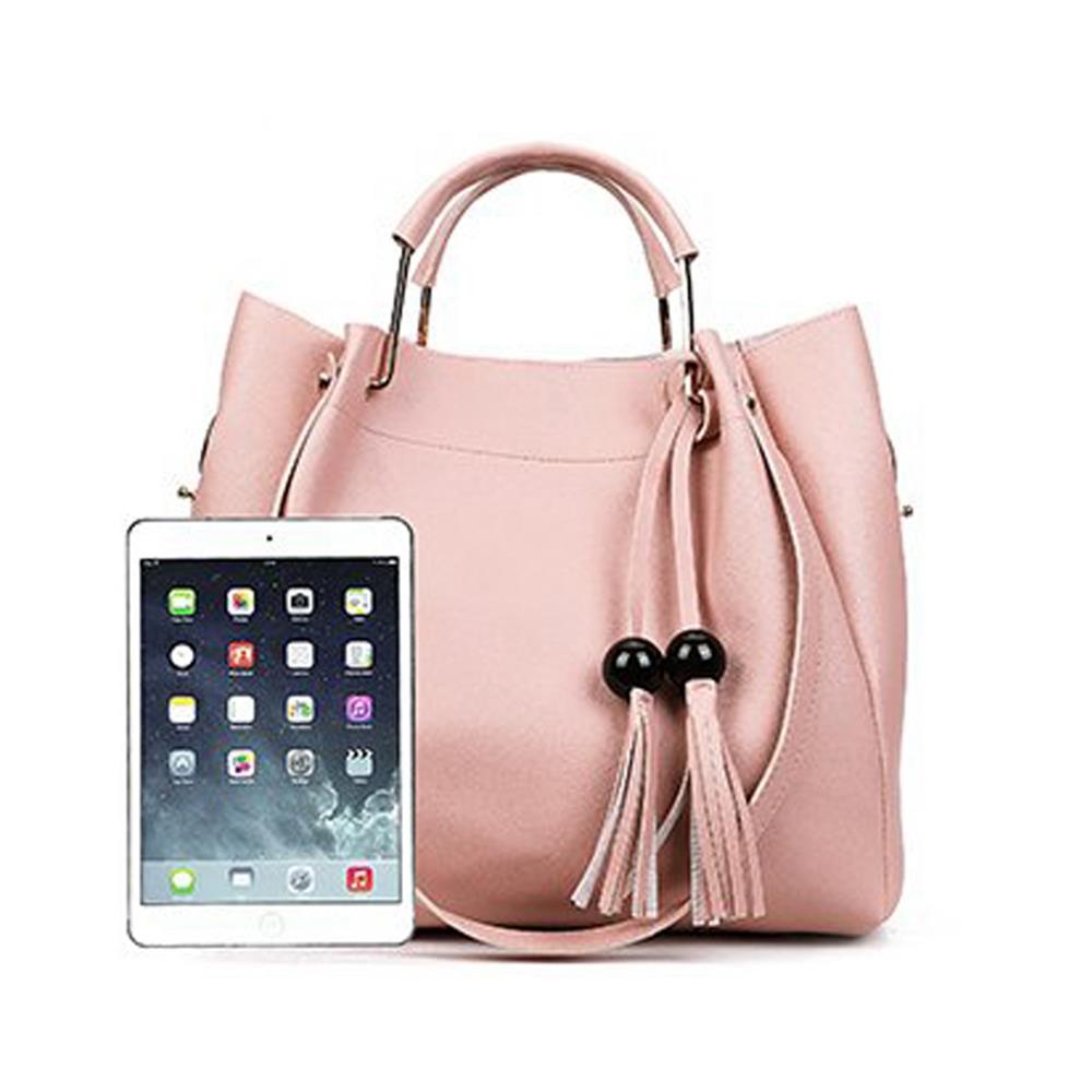 Fashion Toet Purse Satchel Bag PU Leather Women's Handbags - Red